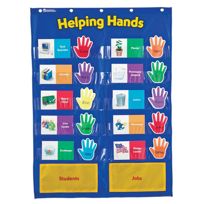 POCKET CHART HELPING HANDS