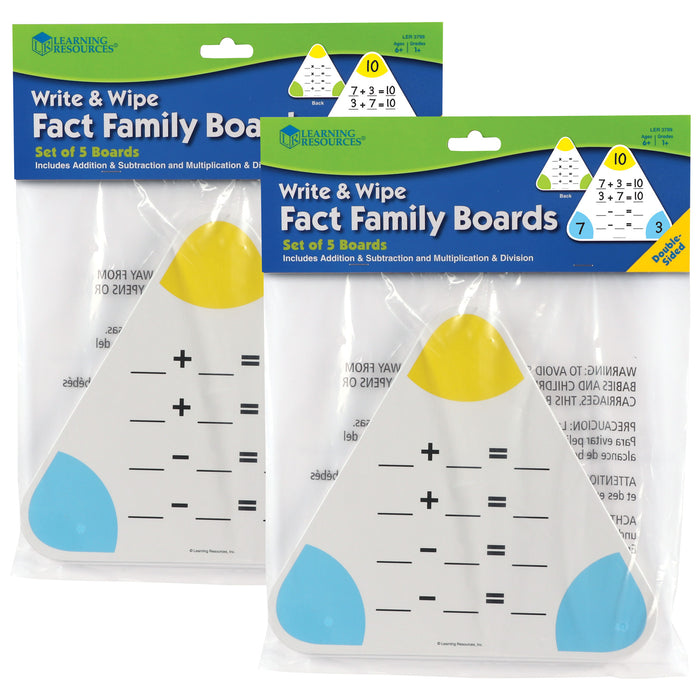 (2 PK) WRITE & WIPE FACT FAMILY