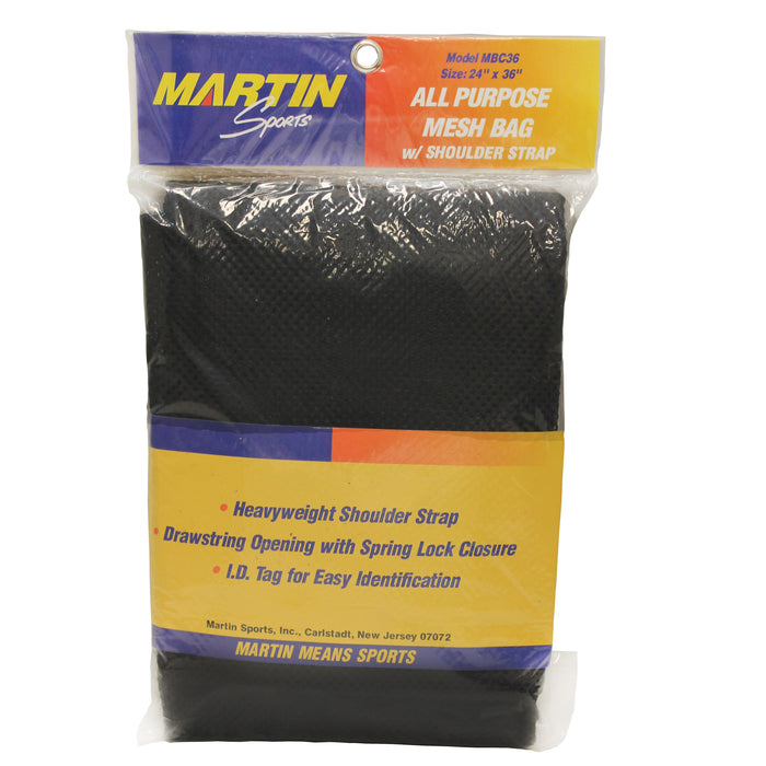 All Purpose Mesh Bag with Carrying Strap, Black, 24" x 36", Pack of 2