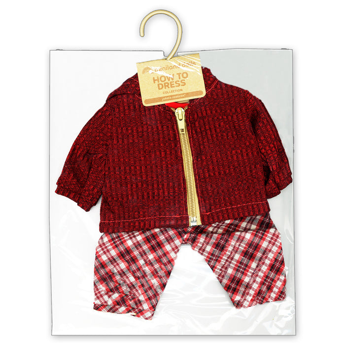 DOLL CLOTHES COLD WEATHER PANTS RED