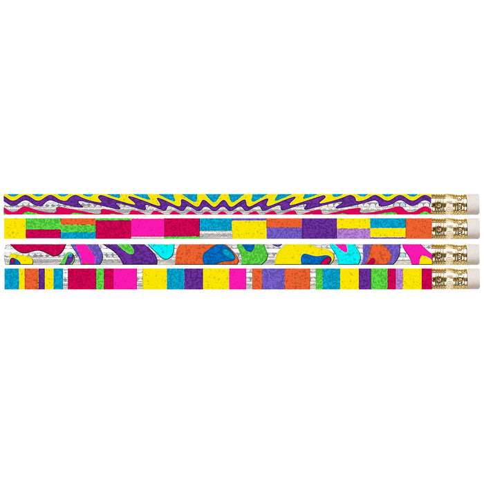 Watercolors Motivational-Fun Pencils, 12 Per Pack, 12 Packs