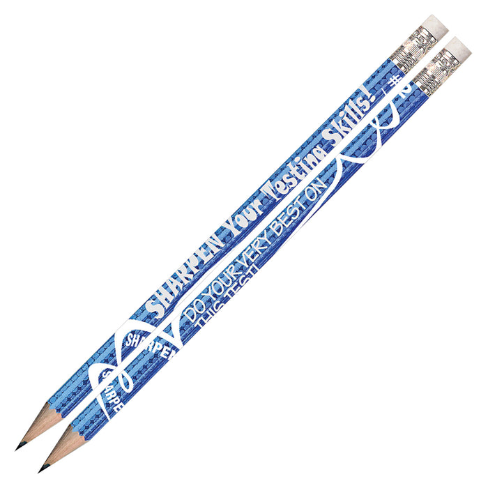 Sharpen Your Testing Skills Motivational Pencils, 12 Per Pack, 12 Packs