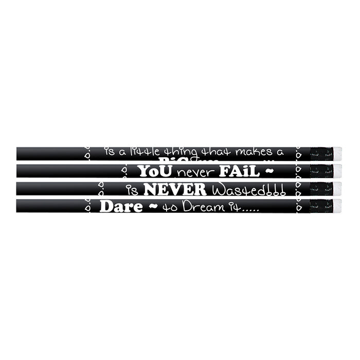 Chalkboard Talk Motivational Pencil, Pack of 144