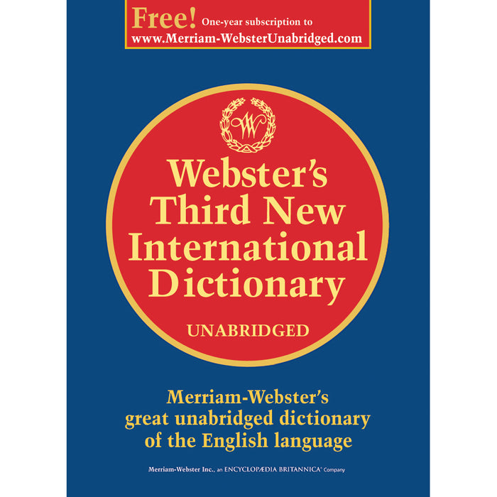 WEBSTERS 3RD NEW INTERNAT DICTIONRY