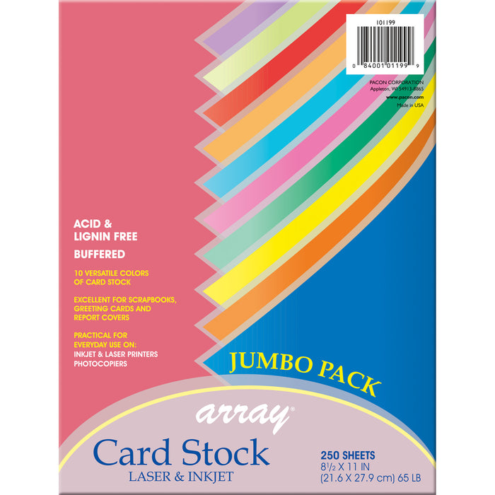 COLORFUL CARD STCK ASSRTMNT 10 CLRS