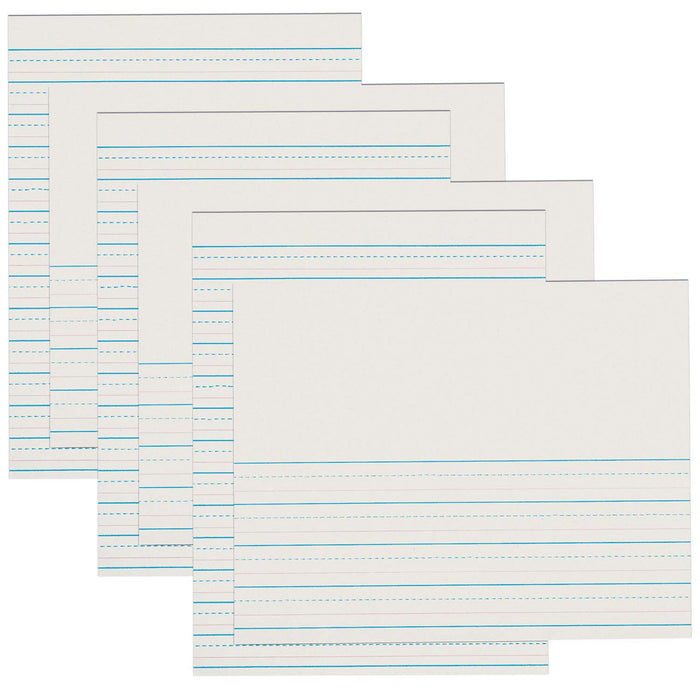 Newsprint Handwriting Paper, Skip-A-Line, Grades 2-3, 1-2" x 1-4" x 1-4" Ruled Short, 8-1-2" x 11", 500 Sheets Per Pack, 3 Packs