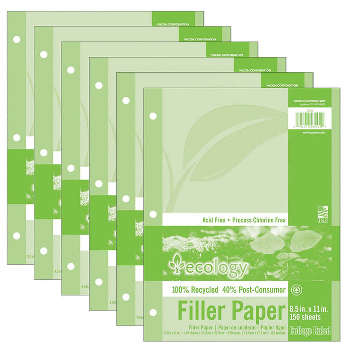 (6 PK) ECOLOGY RECYCLED FILLER