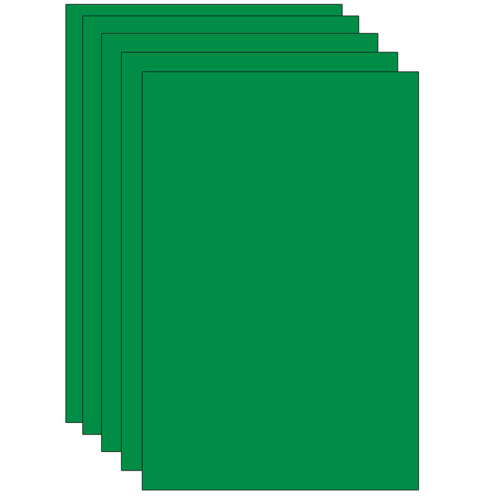 Deluxe Bleeding Art Tissue, Apple Green, 20" x 30", 24 Sheets Per Pack, 5 Packs