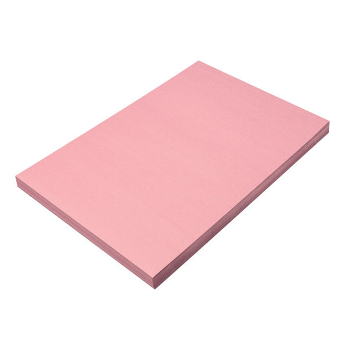 Construction Paper, Pink, 12" x 18", 100 Sheets Per Pack, 5 Packs