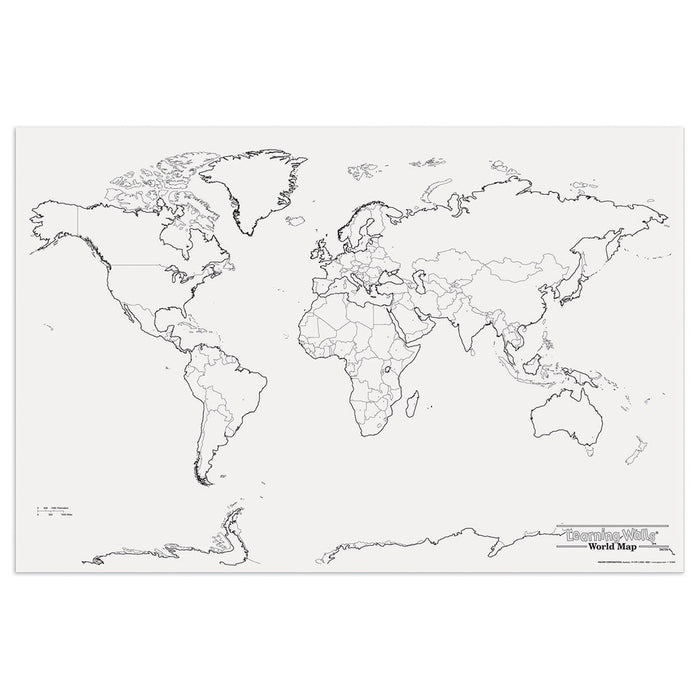 GIANT WORLD MAP 48IN X 72IN