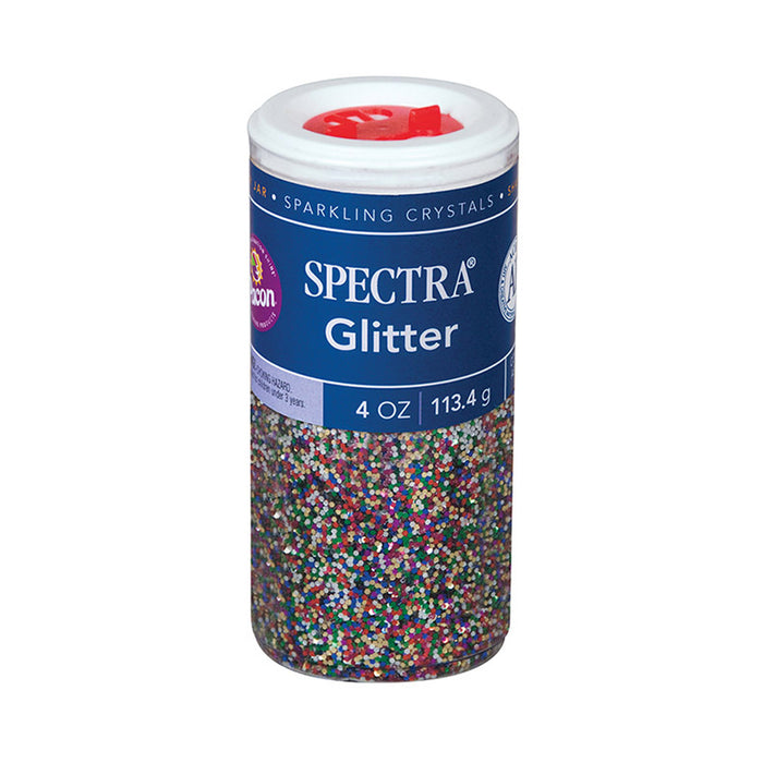 Glitter, Multi-Color, 4 oz. Per Jar, 6 Jars