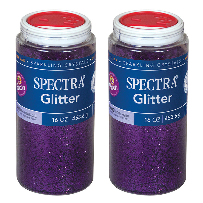 Glitter, Purple, 1 lb. Per Jar, 2 Jars