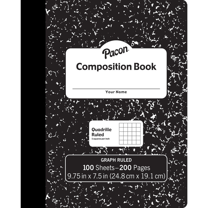 (6 EA) COMPOSITION BOOK BLACK