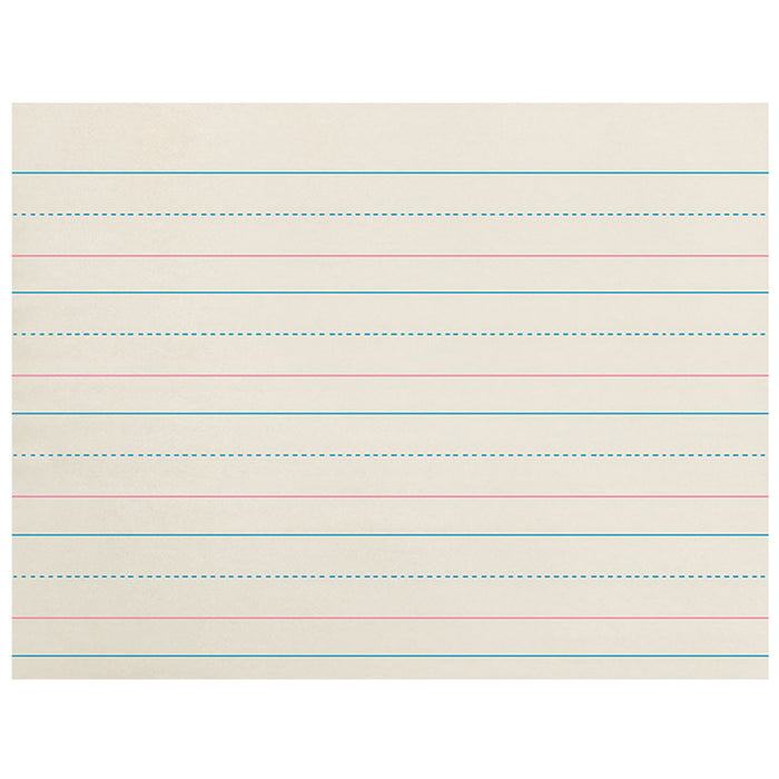 Newsprint Handwriting Paper, Dotted Midline, Grades Pre-K & K, 1-1-8" x 9-16" x 9-16" Ruled Long, 10-1-2" x 8", 500 Sheets Per Pack, 3 Packs