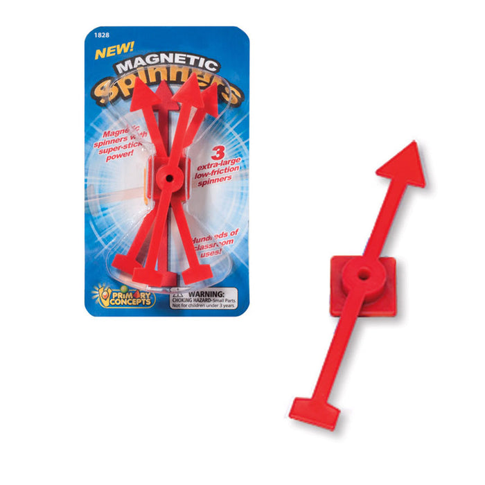 Magnetic Spinners, 3 Per Set, 3 Sets