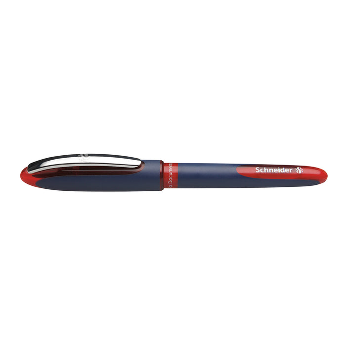 One Business Rollerball Pens, 0.6mm, Red, Pack of 10