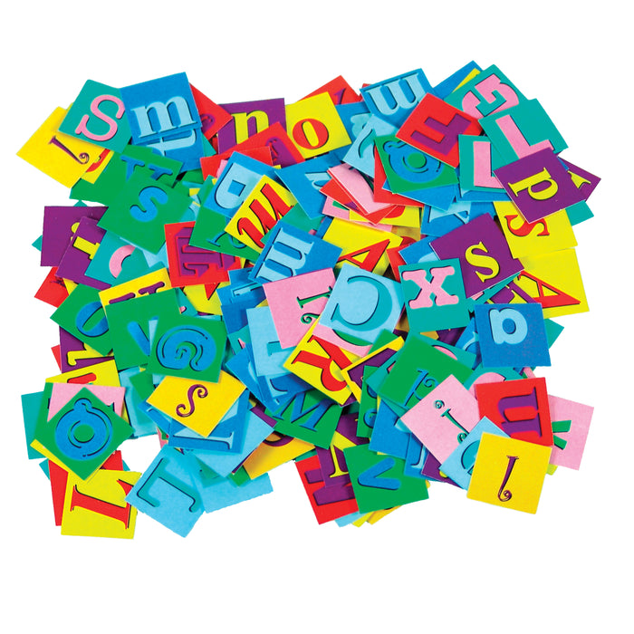 Alphabet Pasting Pieces, 2000 Per Pack, 3 Packs