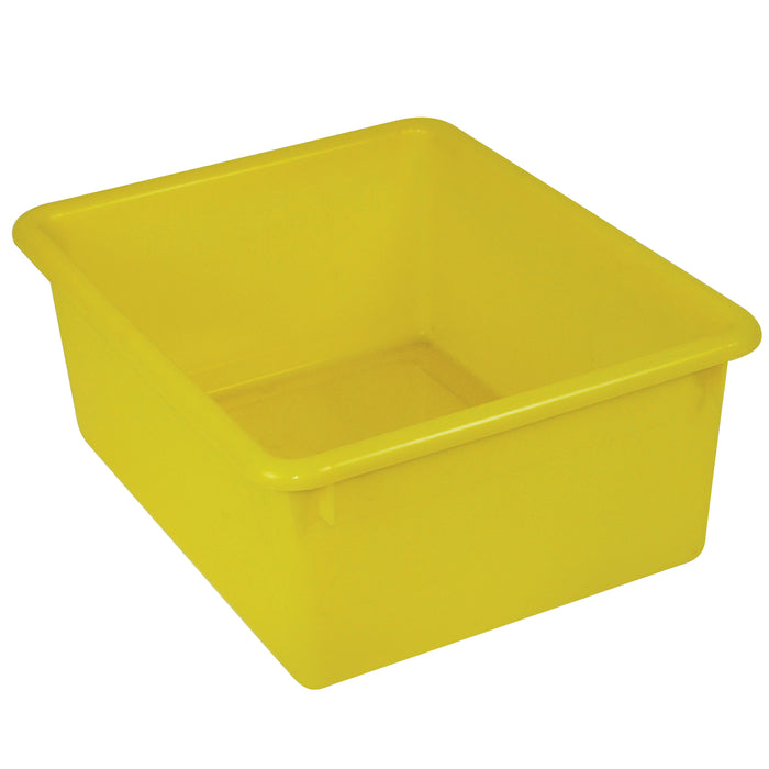 Stowaway® 5" Letter Box no Lid, Yellow, Pack of 3
