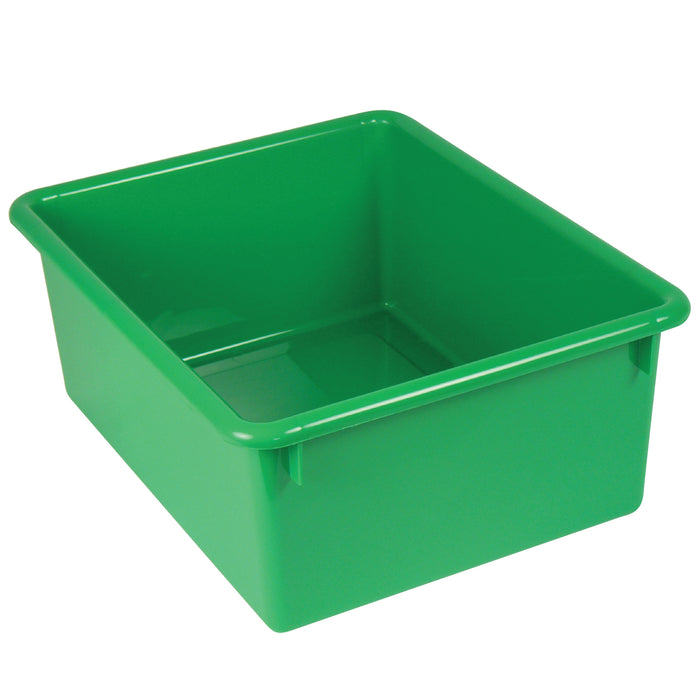 Stowaway® 5" Letter Box no Lid, Green, Pack of 3