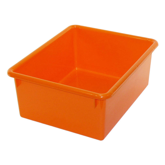 Stowaway® 5" Letter Box no Lid, Orange, Pack of 3