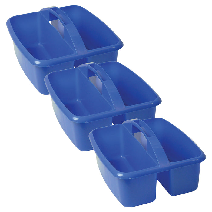 Large Utility Caddy, Blue, Pack of 3
