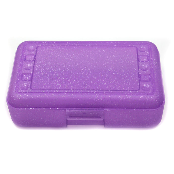 Pencil Box, Purple Sparkle, Pack of 12