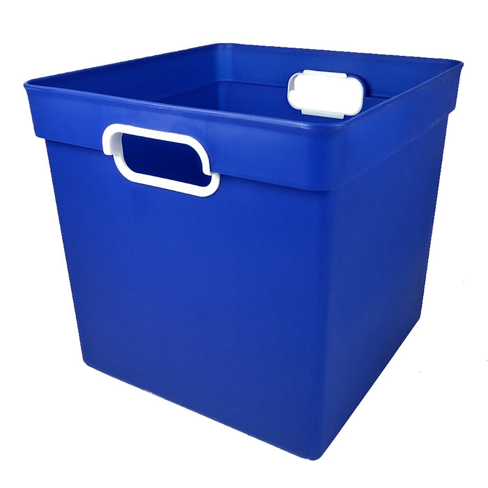 Cube Bin, Blue, Pack of 3