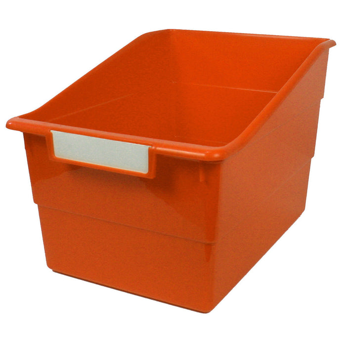 Tattle® Wide Shelf File, Orange, Pack of 3