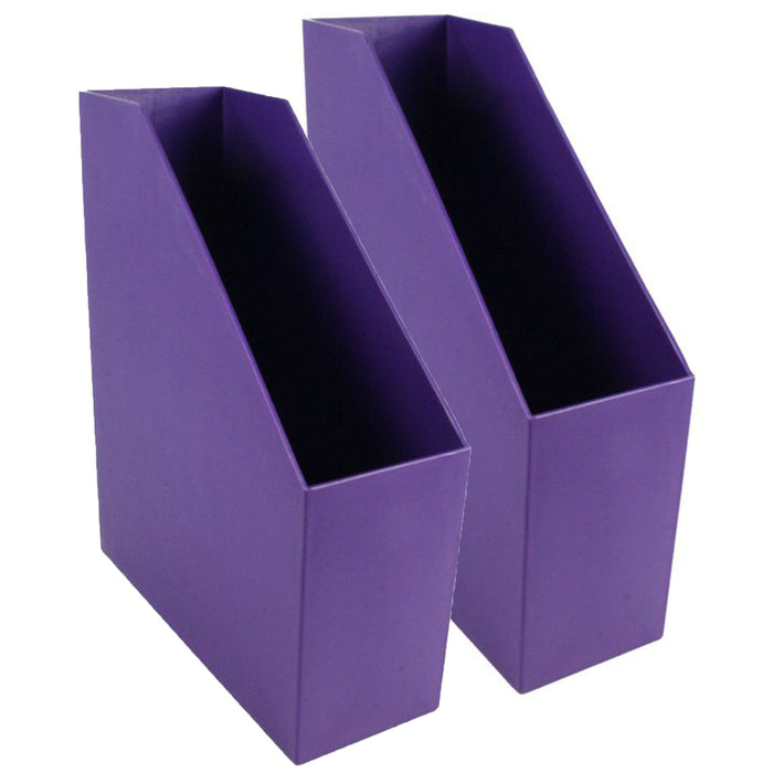 Magazine File, Purple, Pack of 2