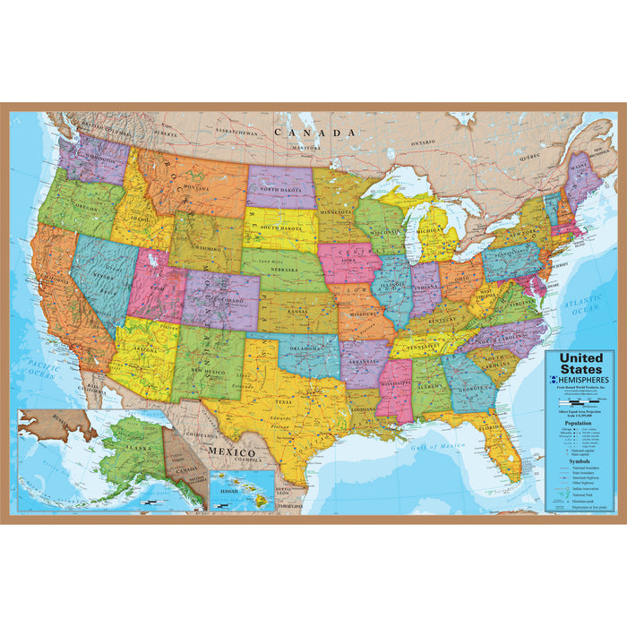 USA Puzzle, 24" Height, 36" Width, 500 Pieces