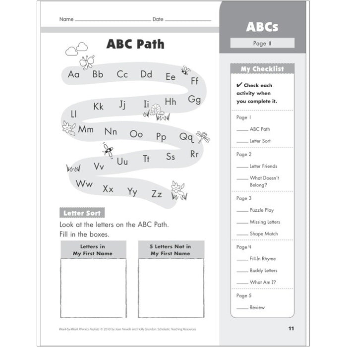 WEEK BY WEEK PHONICS PACKETS