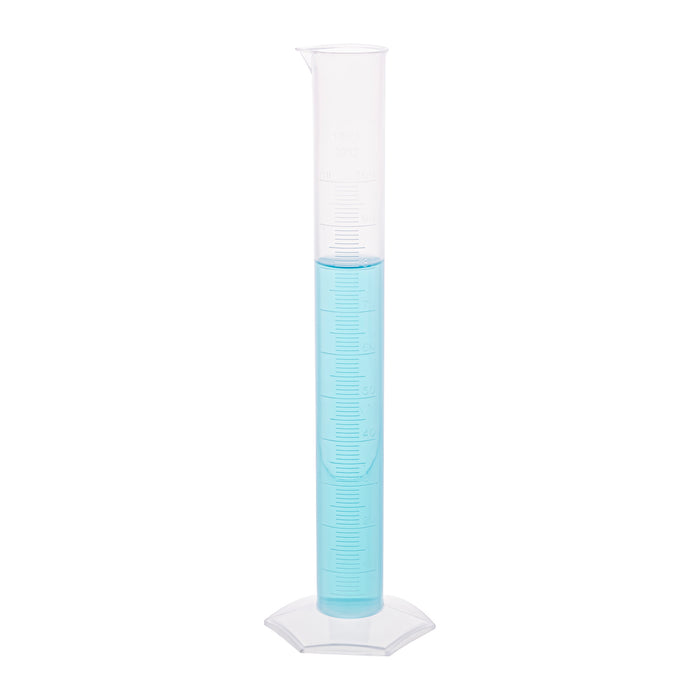 Polypropylene Measuring Cylinder, Hexagonal Base, 1000ml, Pack of 3