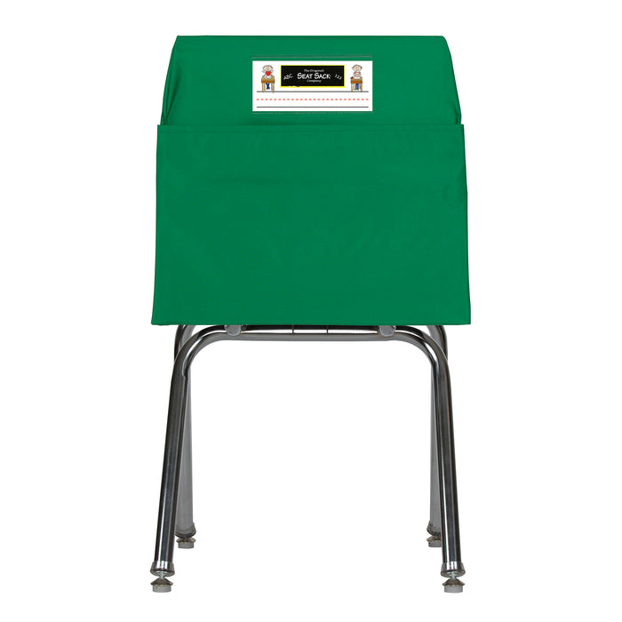Seat Sack, Standard, 14 inch, Chair Pocket, Green, Pack of 2