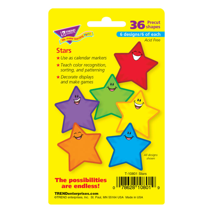 Stars Mini Accents Variety Pack, 36 Per Pack, 6 Packs