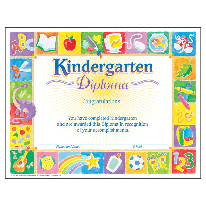 Classic Kindergarten Diploma, 30 Per Pack, 6 Packs