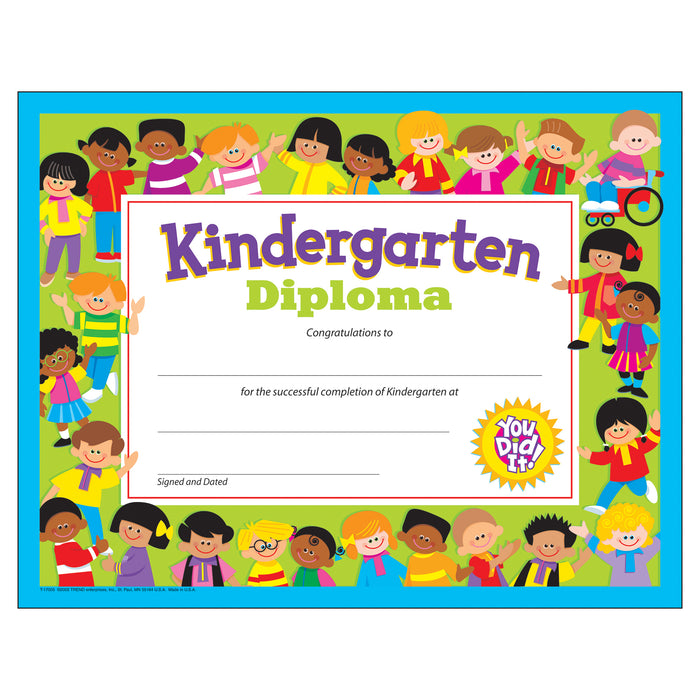 Kindergarten Diploma, 30 Per Pack, 6 Packs