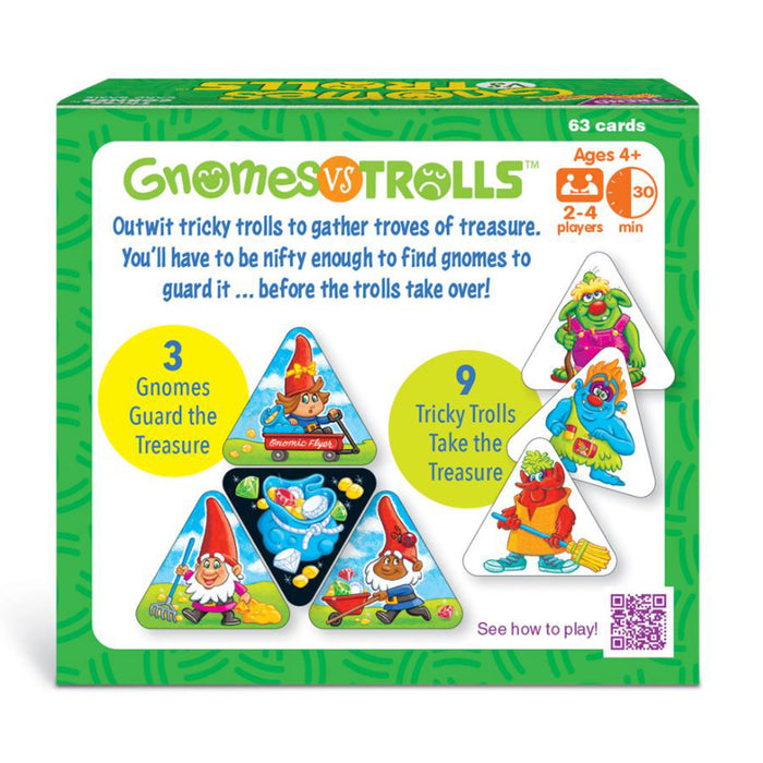 GNOMES vs TROLLS™ Three Corner™ Card Game, Pack of 3