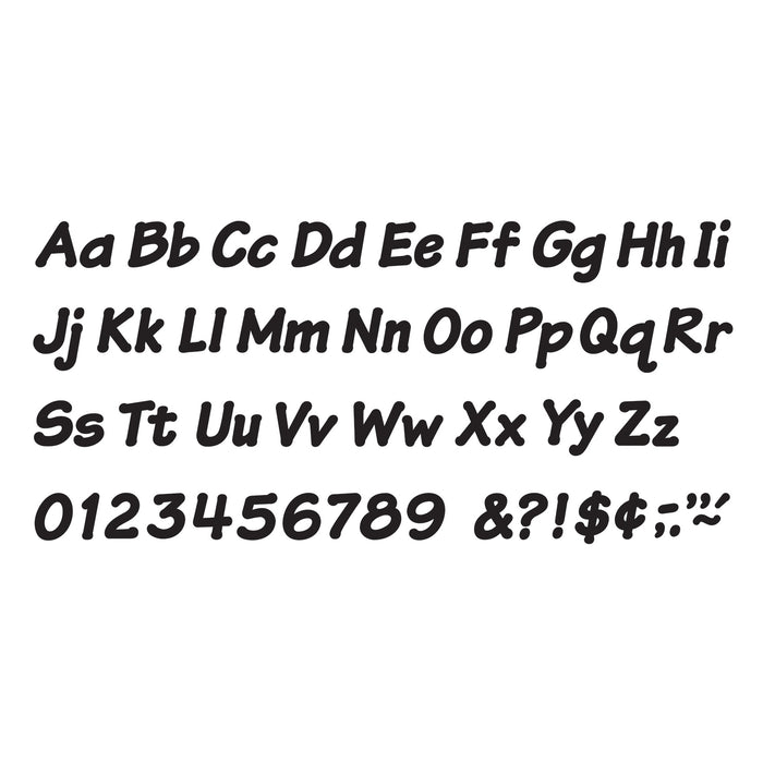 Black 4-Inch Italic Uppercase-Lowercase Combo Pack (EN-SP) Ready Letters®, 193 Per Pack, 3 Packs