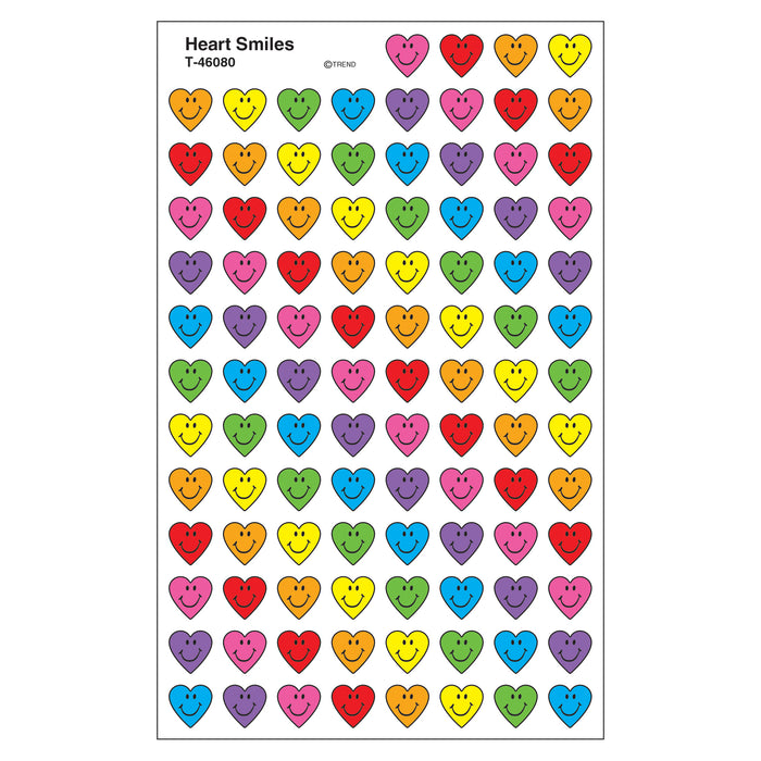 Heart Smiles superShapes Stickers, 800 Per Pack, 6 Packs