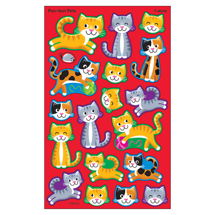 Purr-fect Pets superShapes Stickers-Large, 144 Per Pack, 6 Packs