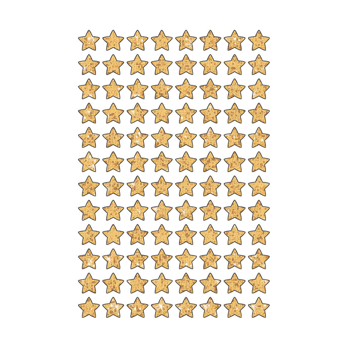 Gold Sparkle Stars superShapes Stickers-Sparkle, 400 Per Pack, 6 Packs