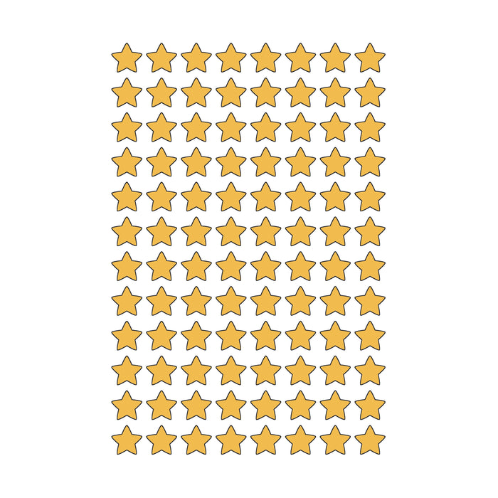 Gold Foil Stars superShapes Stickers, 400 Per Pack, 6 Packs