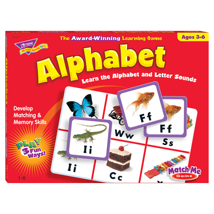 MATCH ME GAME ALPHABET AGES 3 & UP