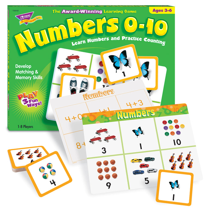 MATCH ME GAME NUMBERS AGES 3 & UP