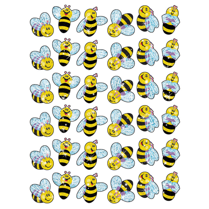 Buzzing Bumblebees Sparkle Stickers®, 72 Per Pack, 12 Packs