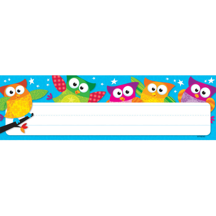Owl-Stars!® Desk Toppers® Name Plates, 36 Per Pack, 6 Packs