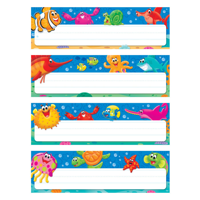 Sea Buddies™ Desk Toppers® Name Plates Variety Pack, 32 Per Pack, 6 Packs