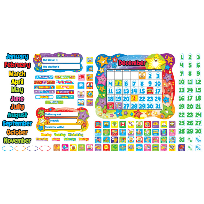 Star Calendar Bulletin Board Set, 2 Sets