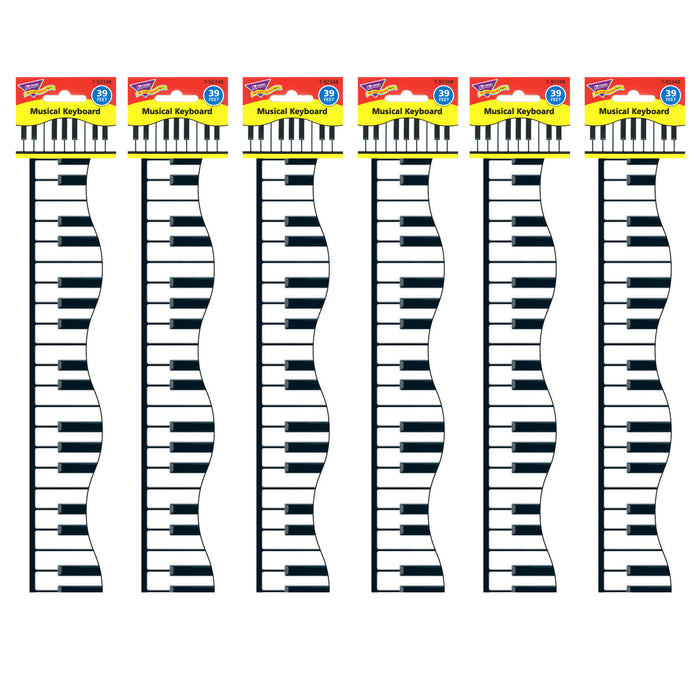 Musical Keyboard Terrific Trimmers®, 39 Feet Per Pack, 6 Packs