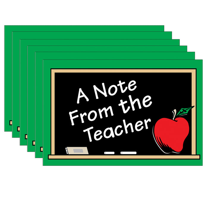A Note from the Teacher Postcards, 30 Per Pack, 6 Packs